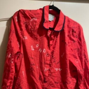 Anthropologie Maeve size 10 super cute Paris London shirt